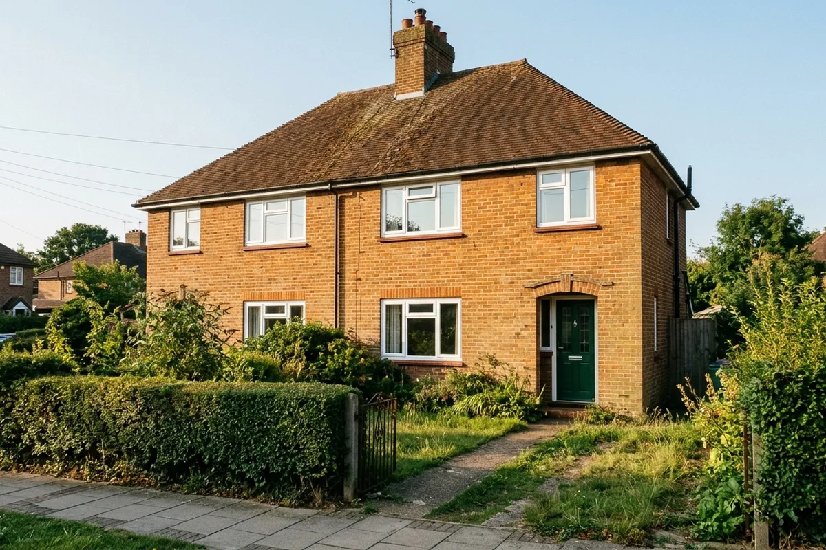 Flush casement windows on a Horsham house