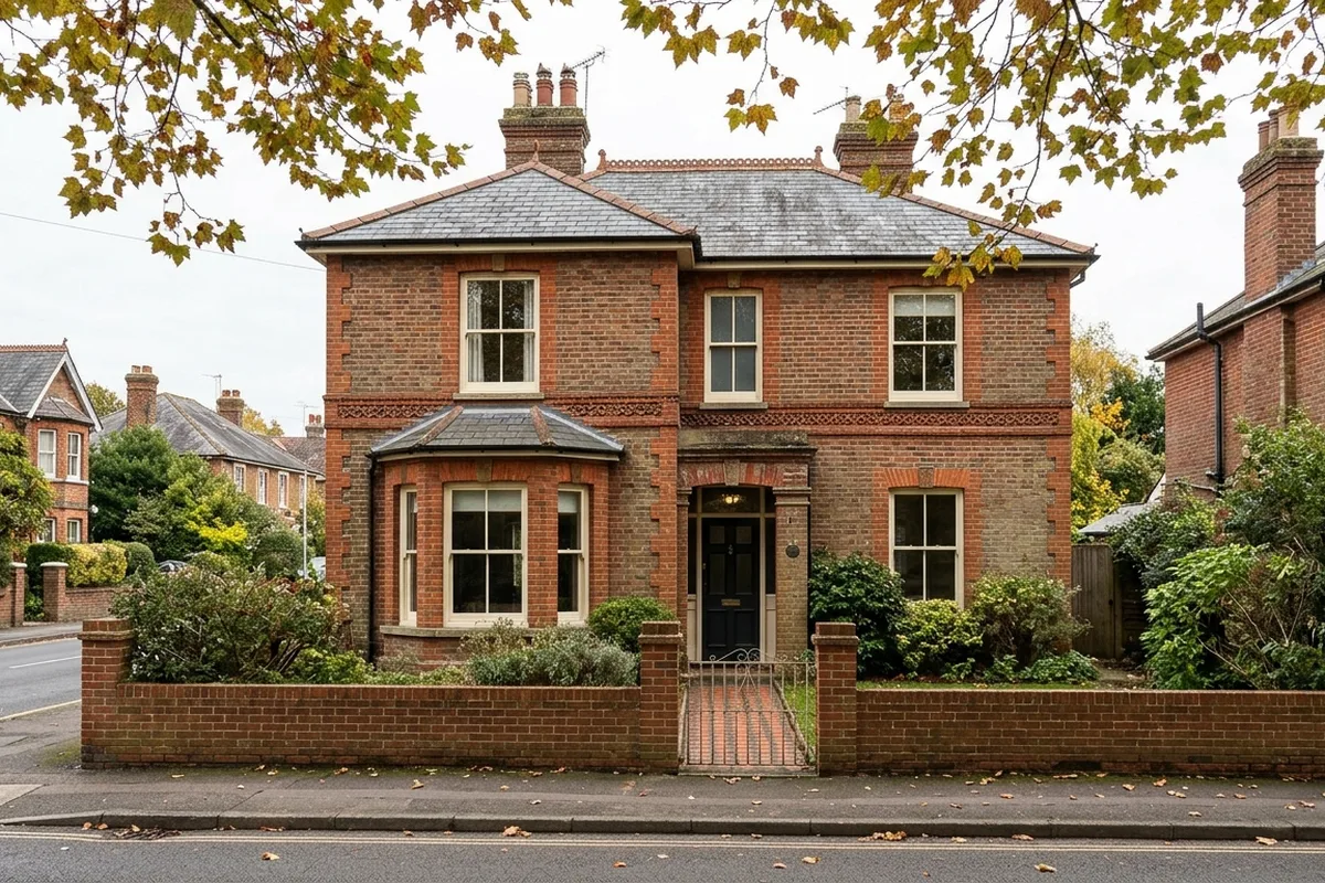 Sash windows on a Horsham house